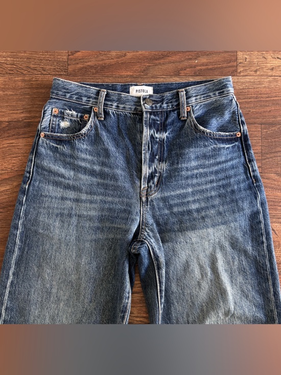 Pistola Ryder High Rise Cuffed Straight Jeans Fulton 26 - Picture 9 of 14